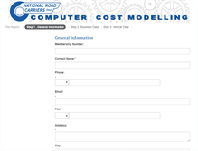 Tablet Screenshot of costmodel.natroad.co.nz